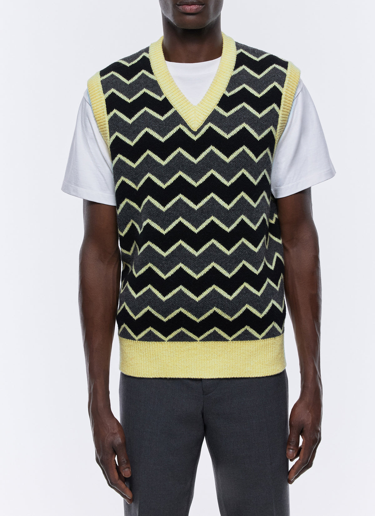 Gris Chiné Foncé Pull - Gris Chiné Foncé