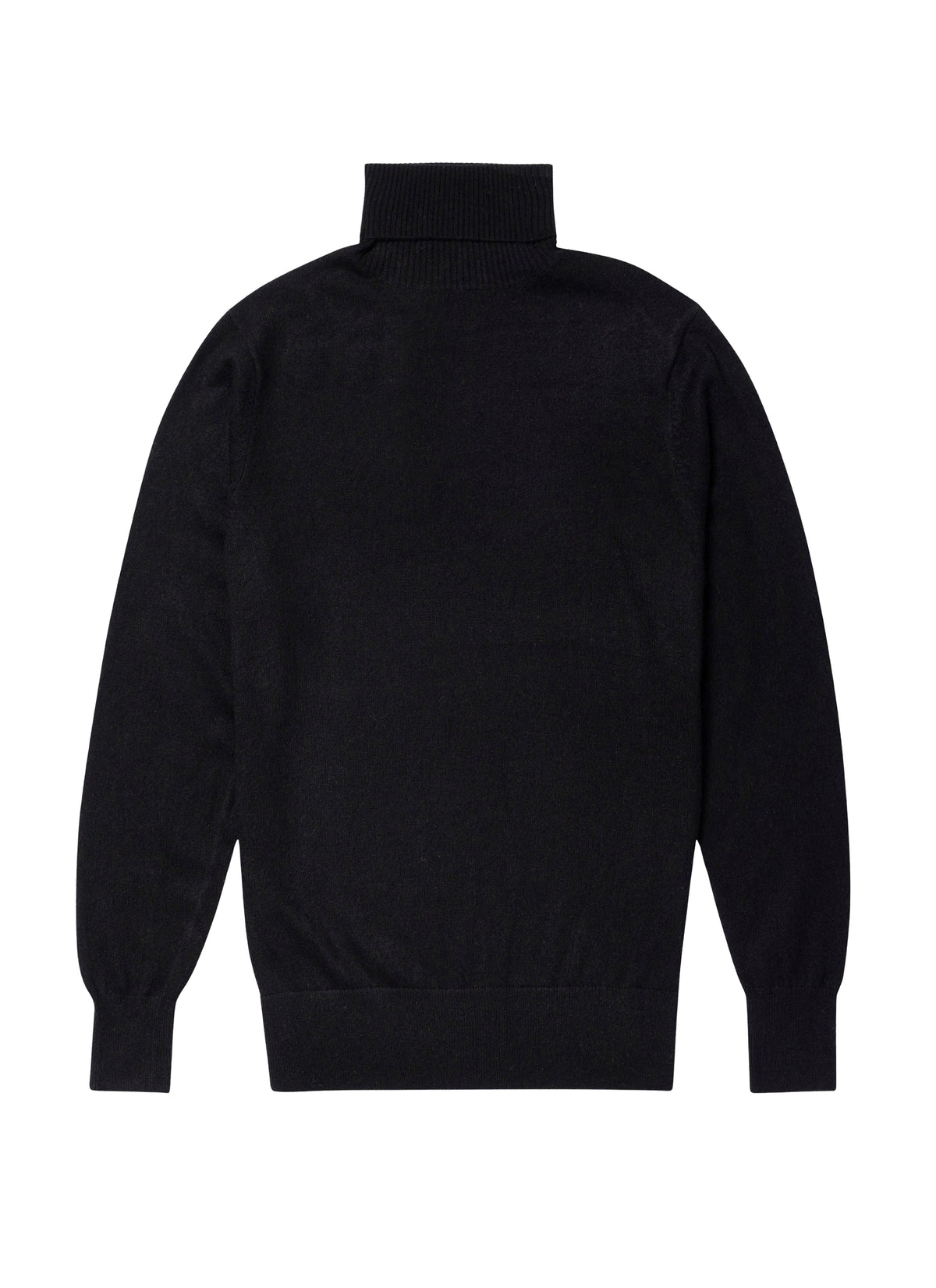 Pull col roulé en laine et cachemire - Noir