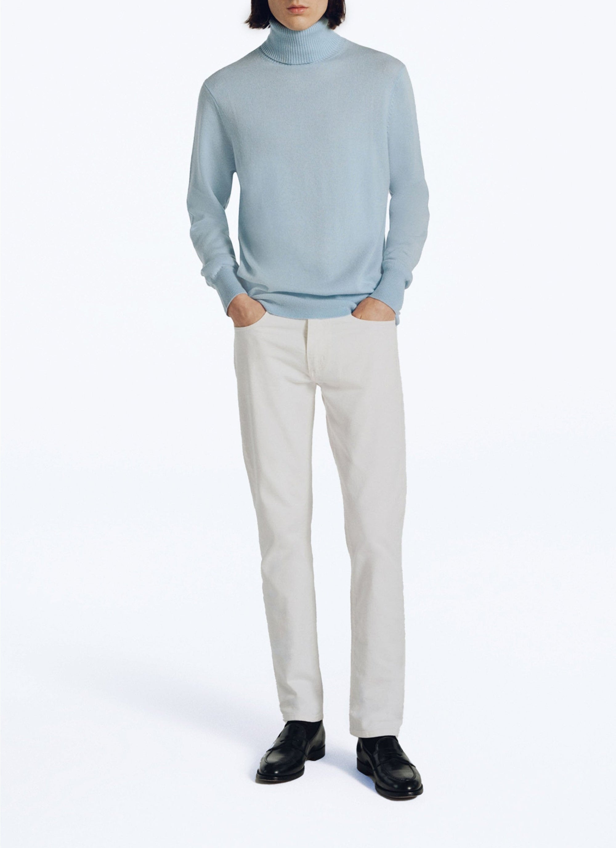 Pull à col roulé en laine - Persan