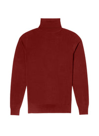 Wool turtleneck jumper - Bordeaux