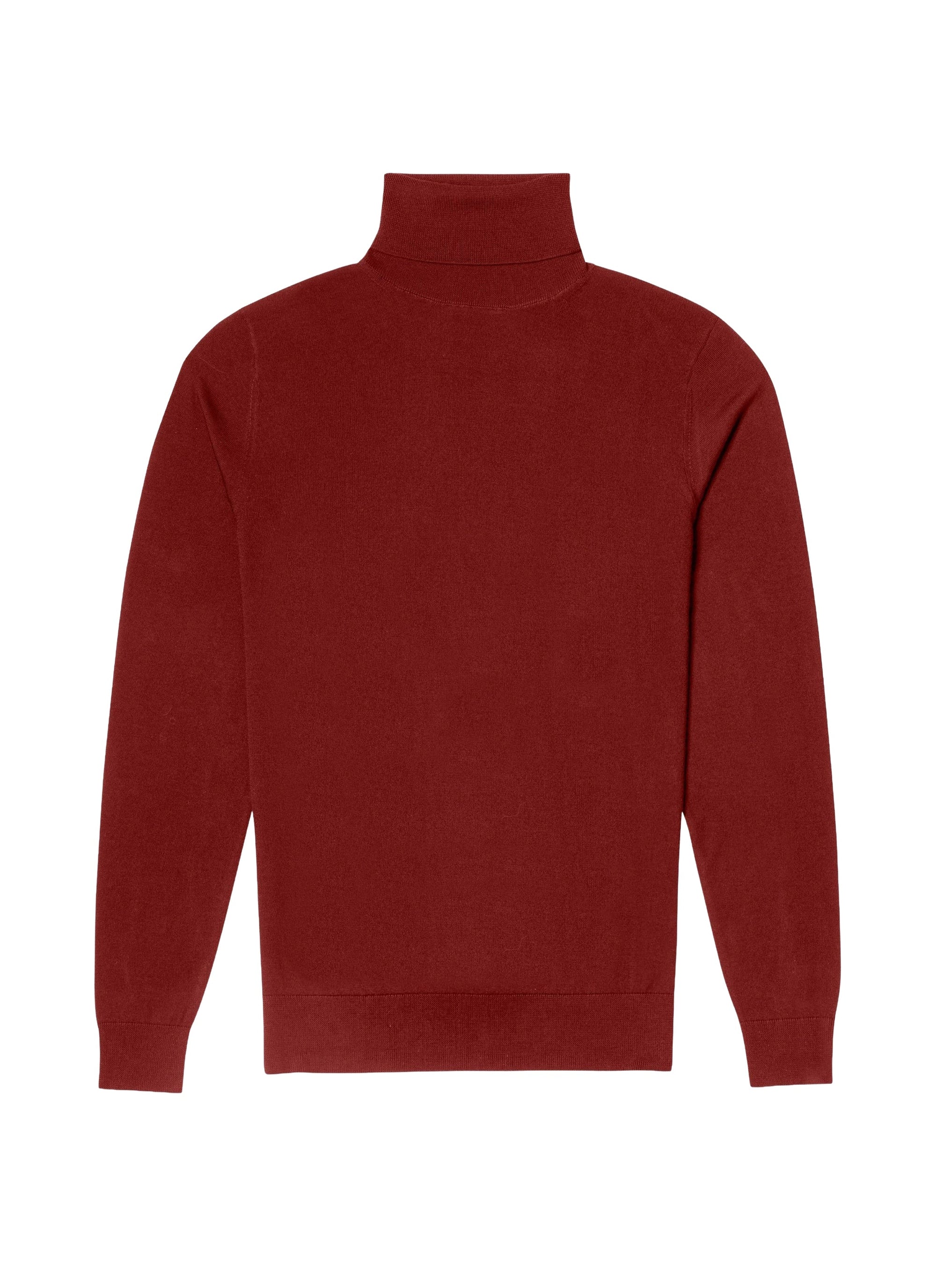 Wool turtleneck jumper - Bordeaux