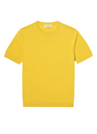 T-shirt en coton mercerisé - Jaune