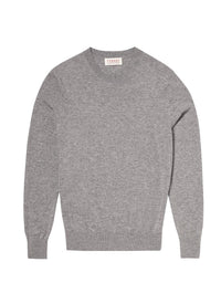 Pull col rond en cachemire - Gris Chiné