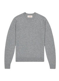 Pull col rond en laine - Perle