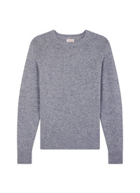 Pull manche raglan en laine - Gris Chiné