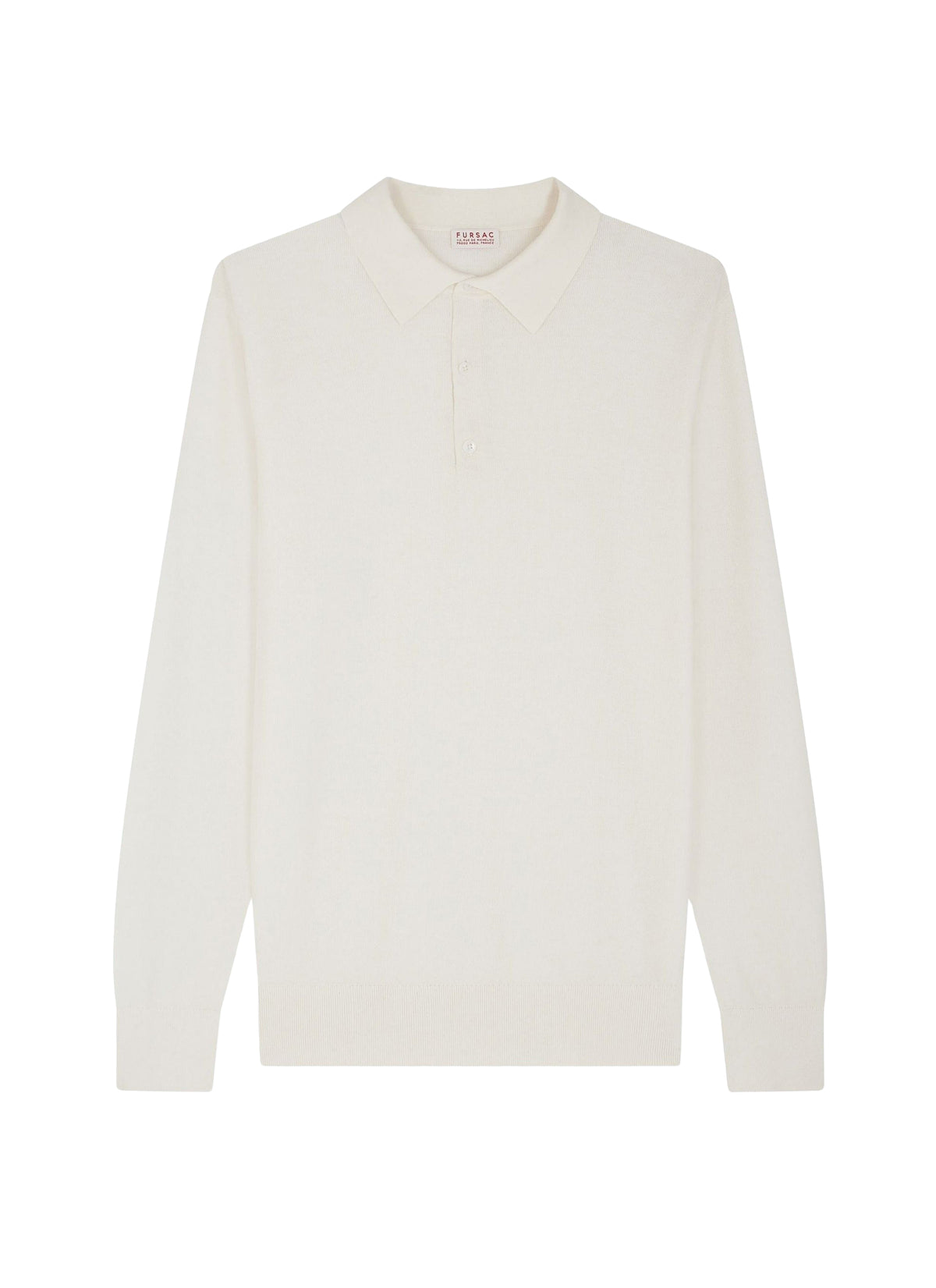 Polo en maille de coton - Écru