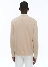 Cardigan en maille épaisse - Beige