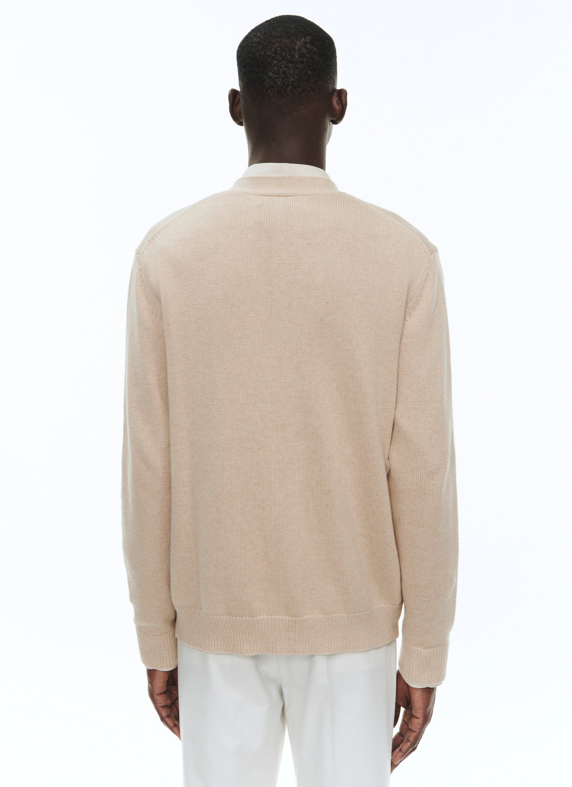 Cardigan en maille épaisse - Beige