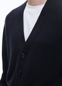 Cardigan en coton - Bleu Marine