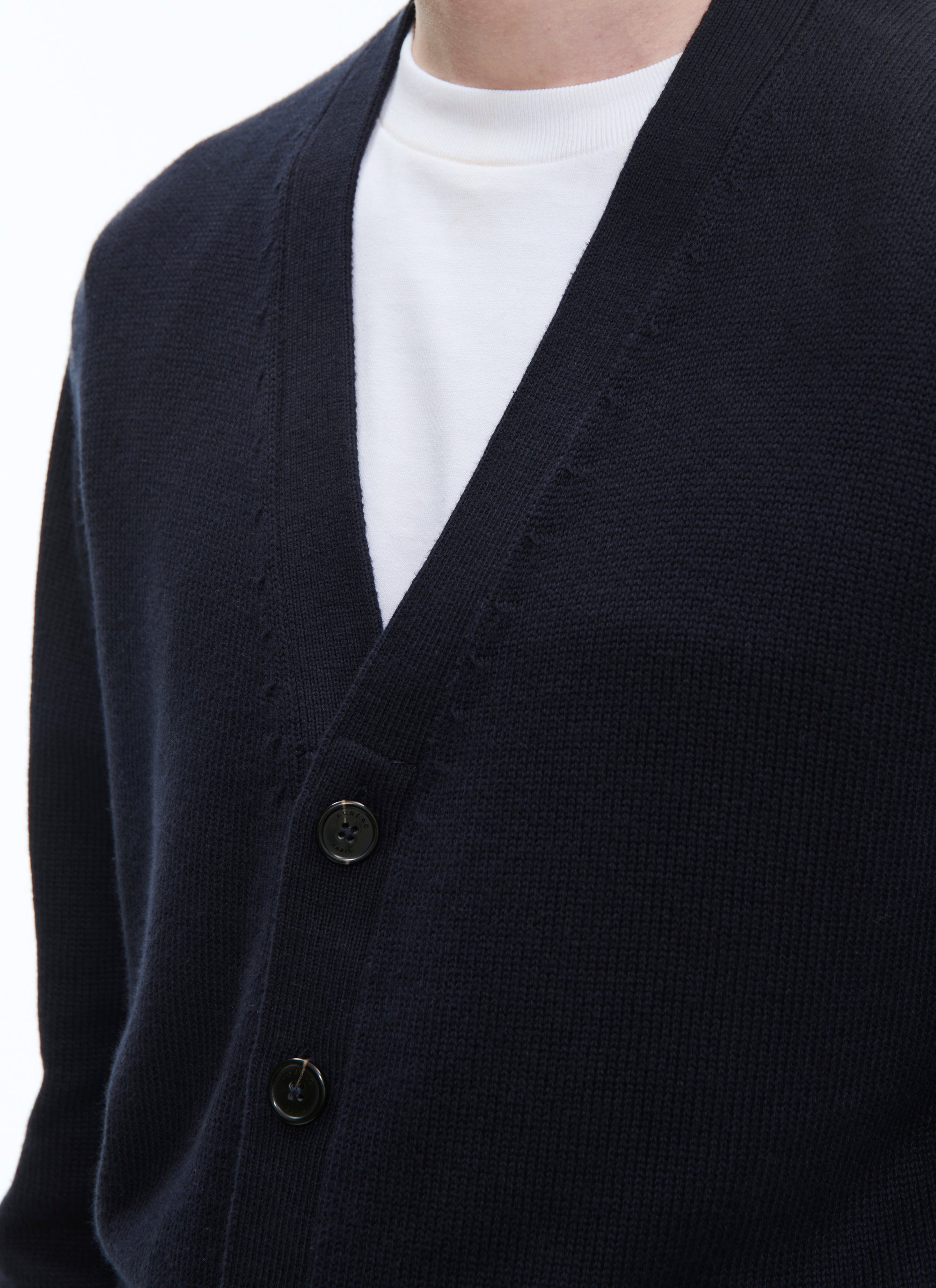 Cardigan en coton - Bleu Marine