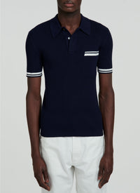 Polo manches courte - Bleu Marine