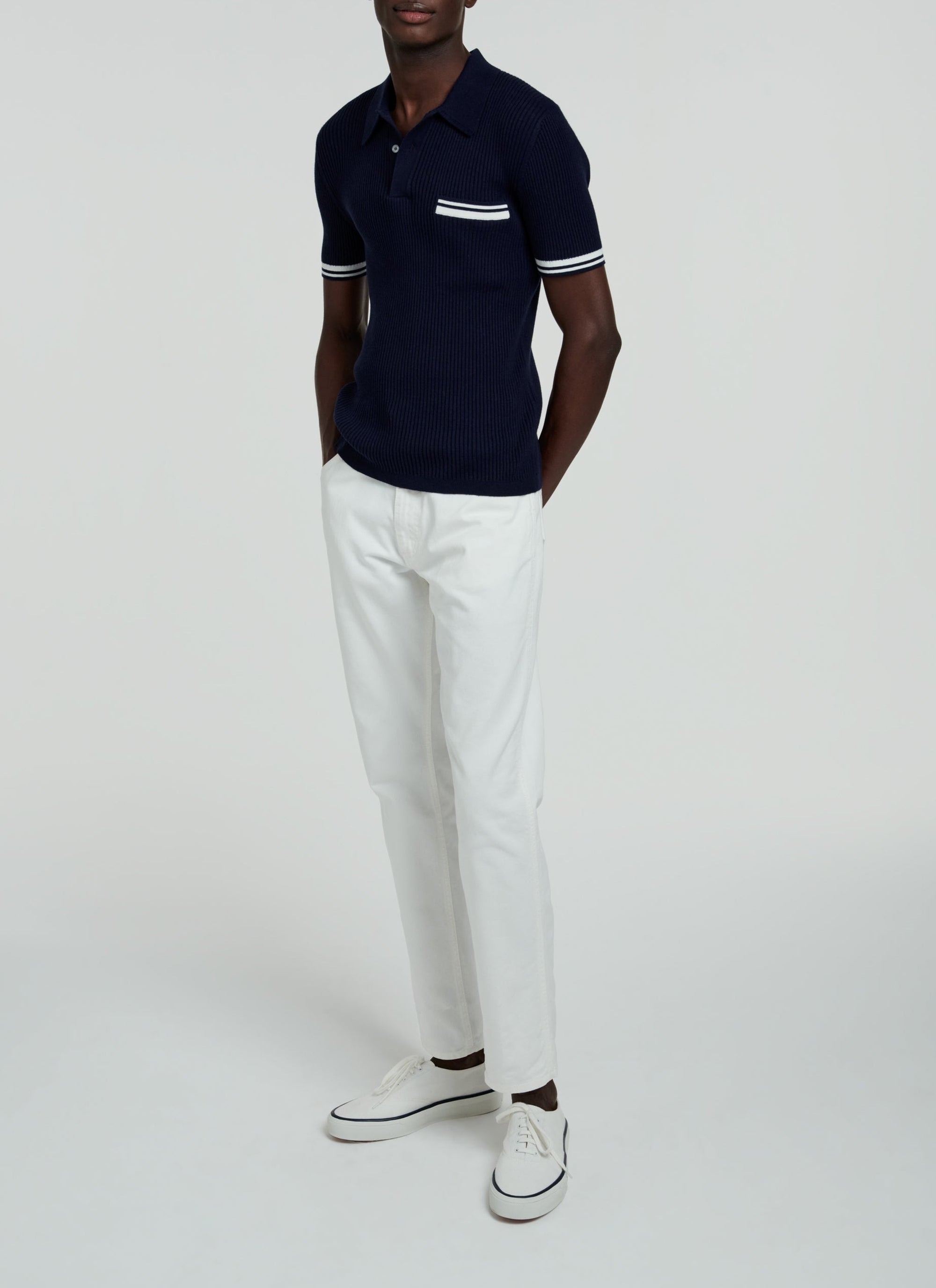 Polo manches courte - Bleu Marine