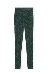 Legging long à motif floral - Dark Green