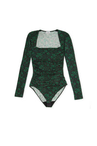 Body à motif floral - Dark Green