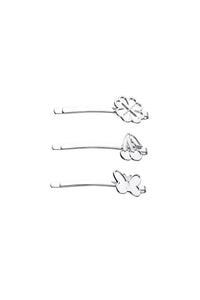 Lot de 3 épingles à cheveux - Silver
