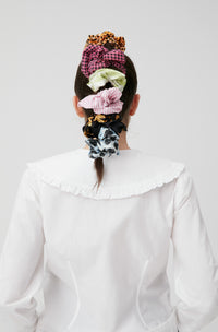 Chouchou en soie - Black