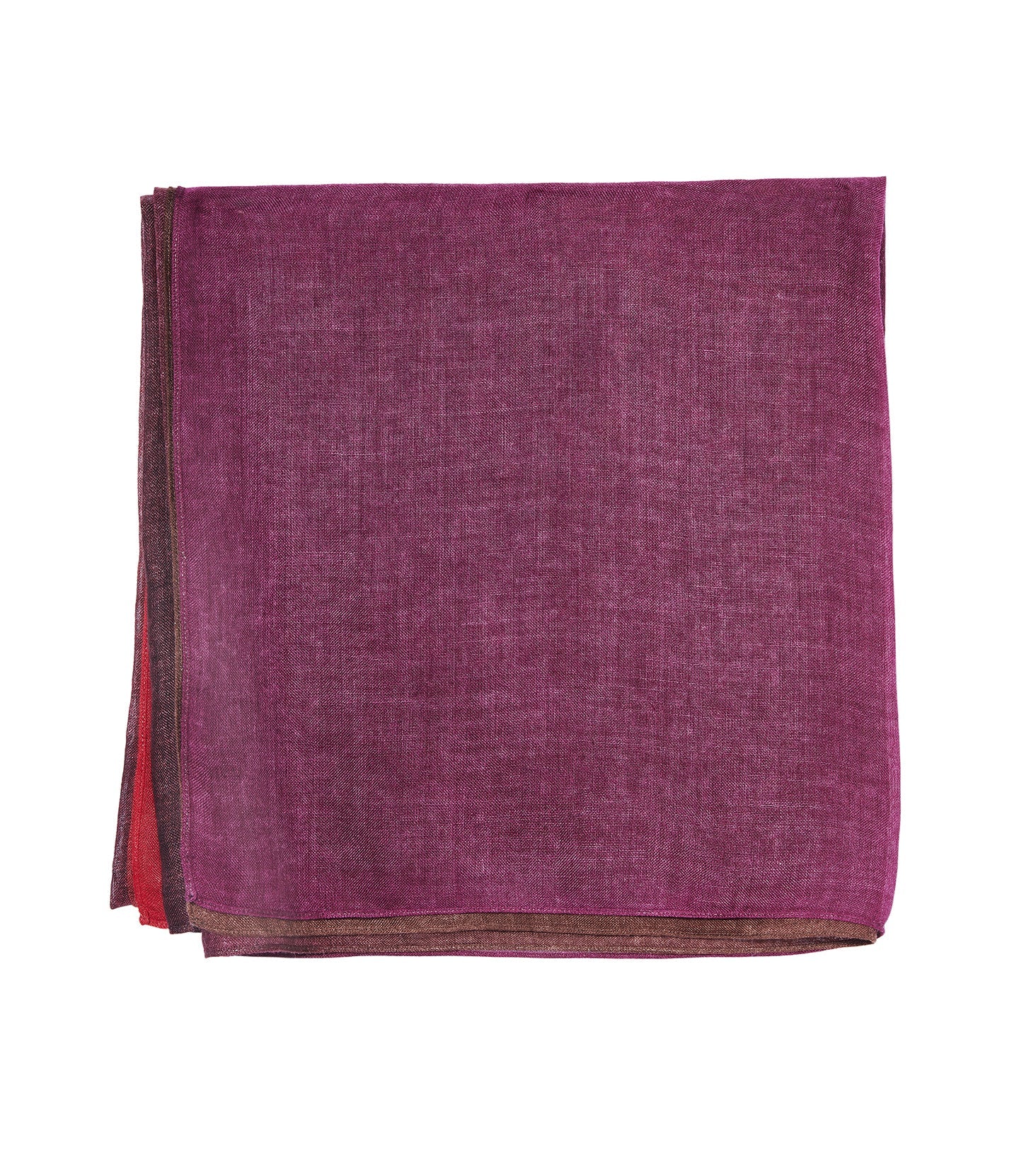 Hand-painted silk and cashmere square - Multicolour