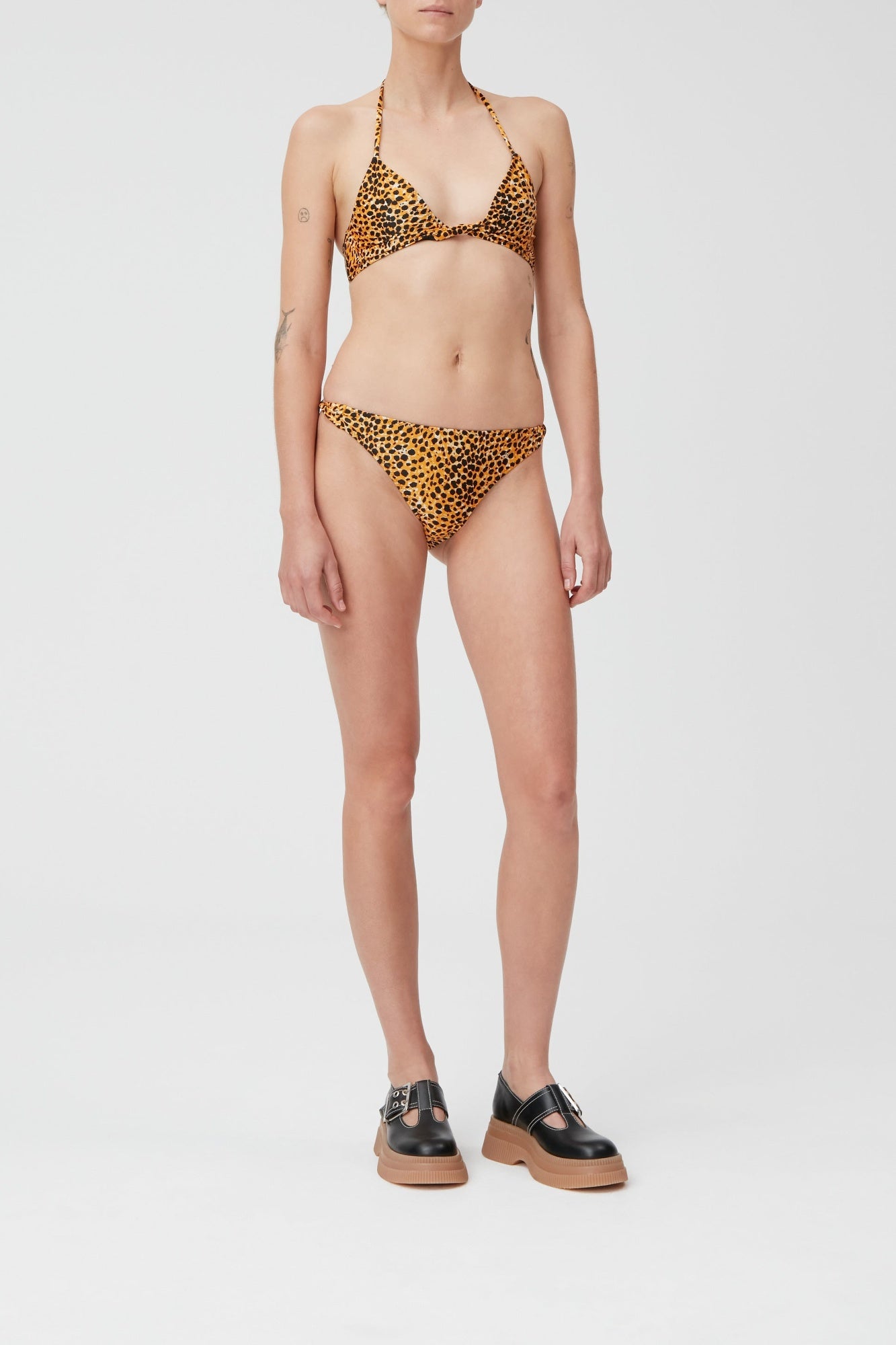 Twisted bikini bottoms - Bright Marigold