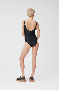 Maillot une pièce à smiley - Black