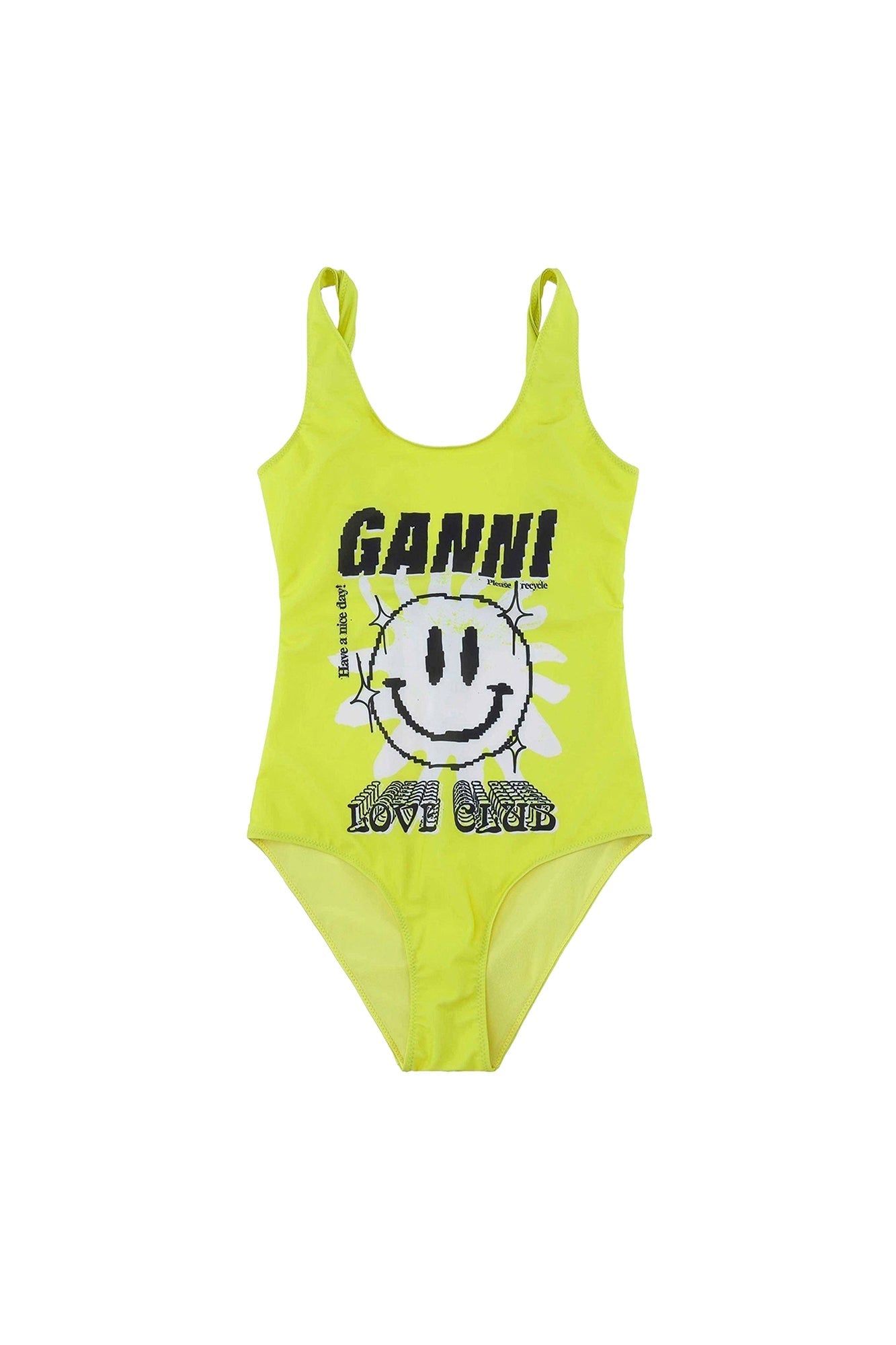 Maillot une pièce graphique - Blazing Yellow