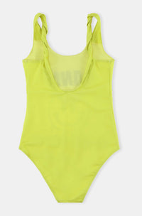 Maillot une pièce graphique - Blazing Yellow