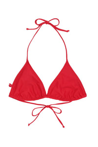 Haut de bikini à cordons - High Risk Red