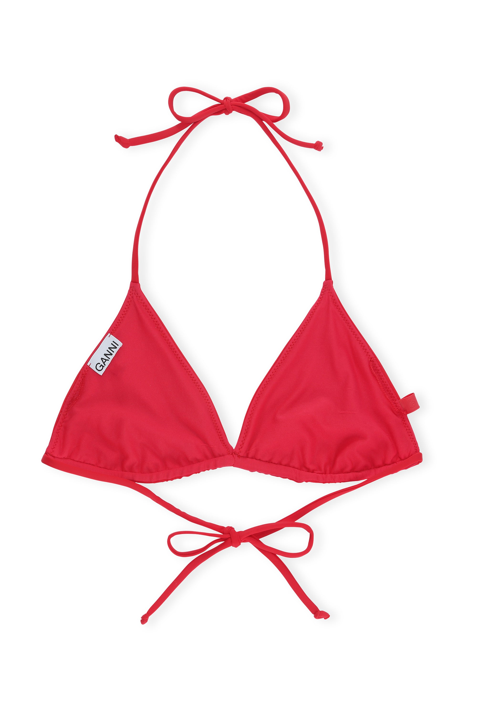 Haut de bikini à cordons - High Risk Red