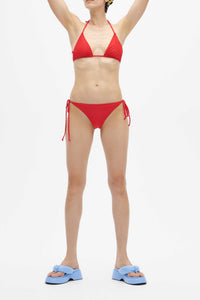 Haut de bikini à cordons - High Risk Red