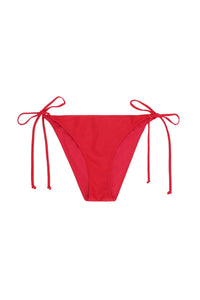 Bas de bikini à cordons - High Risk Red
