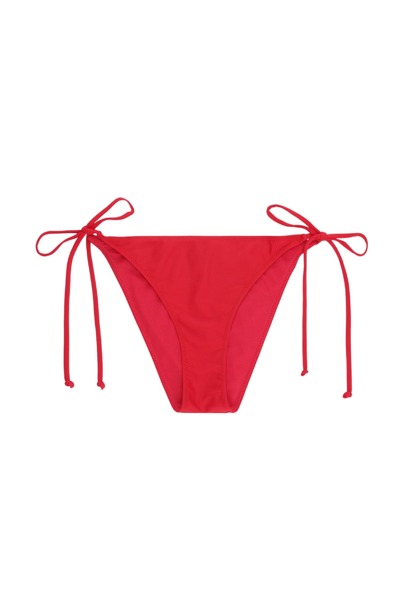 Bas de bikini à cordons - High Risk Red