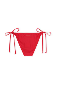 Bas de bikini à cordons - High Risk Red