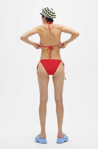 Bas de bikini à cordons - High Risk Red