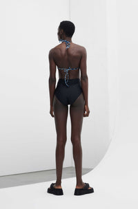 Bas de bikini taille haute - Black