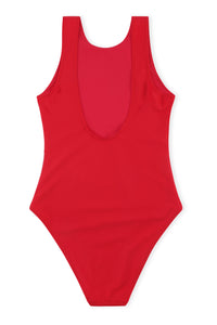 Maillot une pièce à dos décolleté - High Risk Red