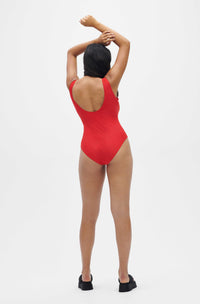 Maillot une pièce à dos décolleté - High Risk Red