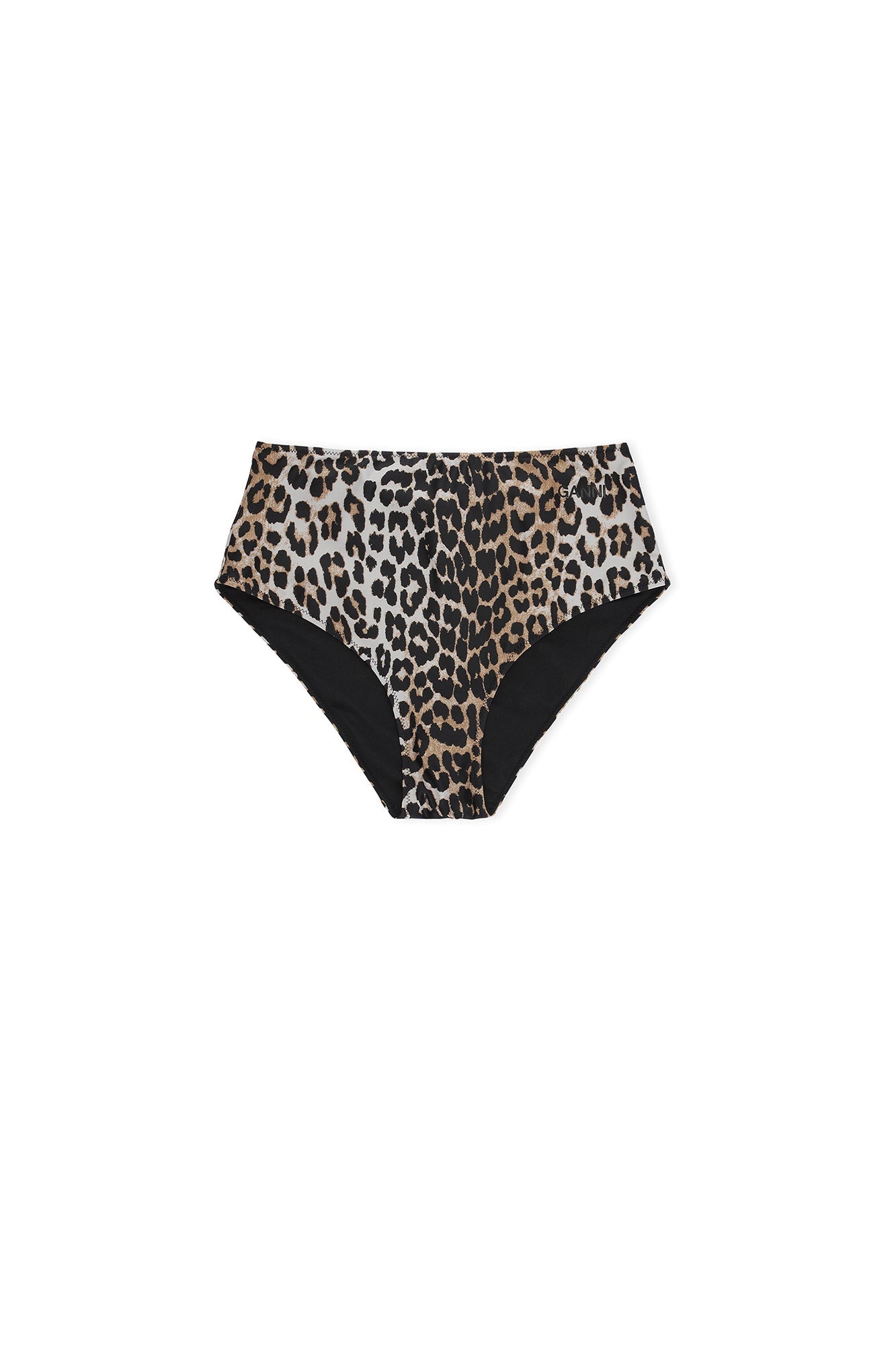 Bas de bikini taille haute imprimé - Leopard
