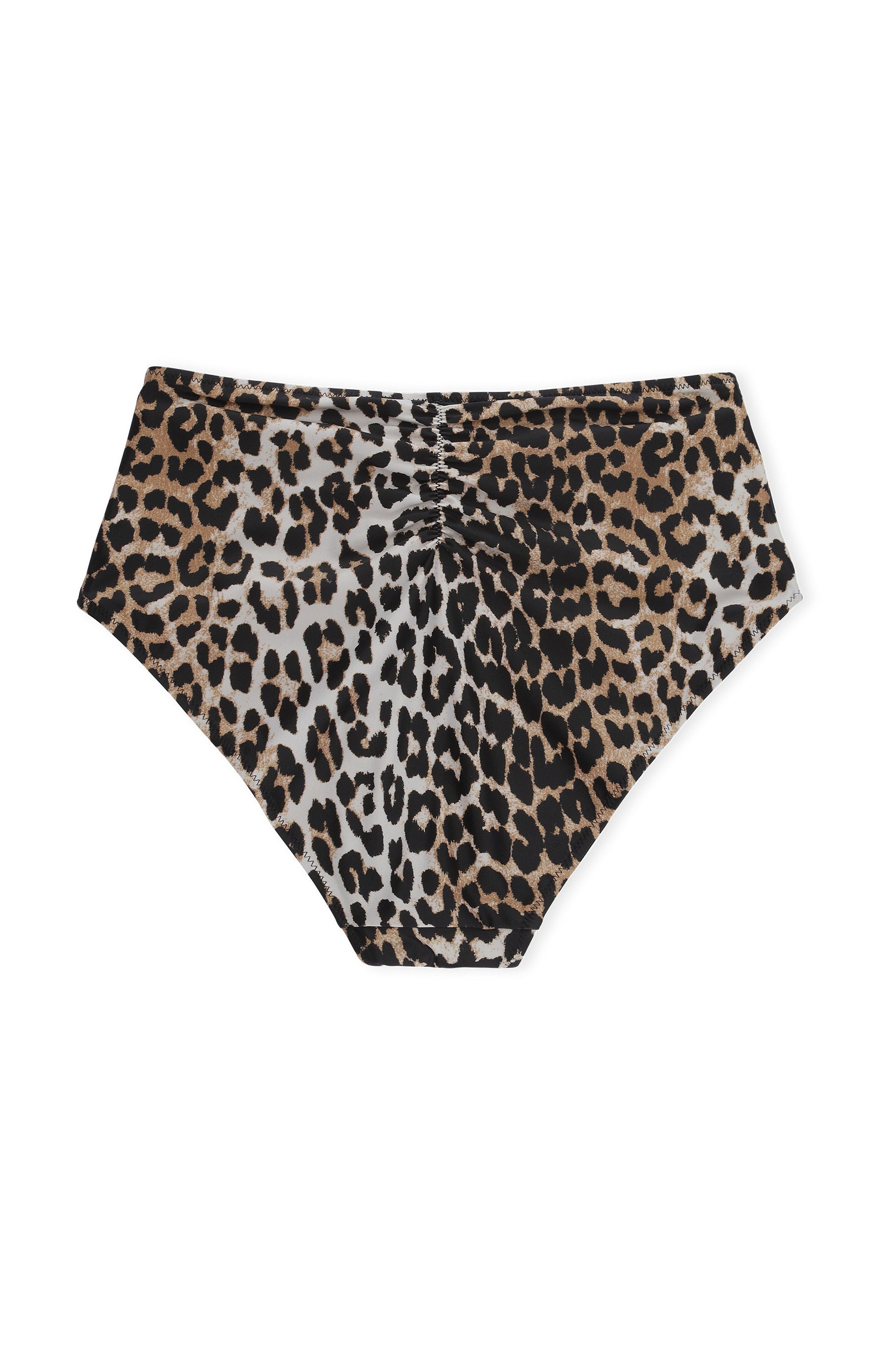 Bas de bikini taille haute imprimé - Leopard