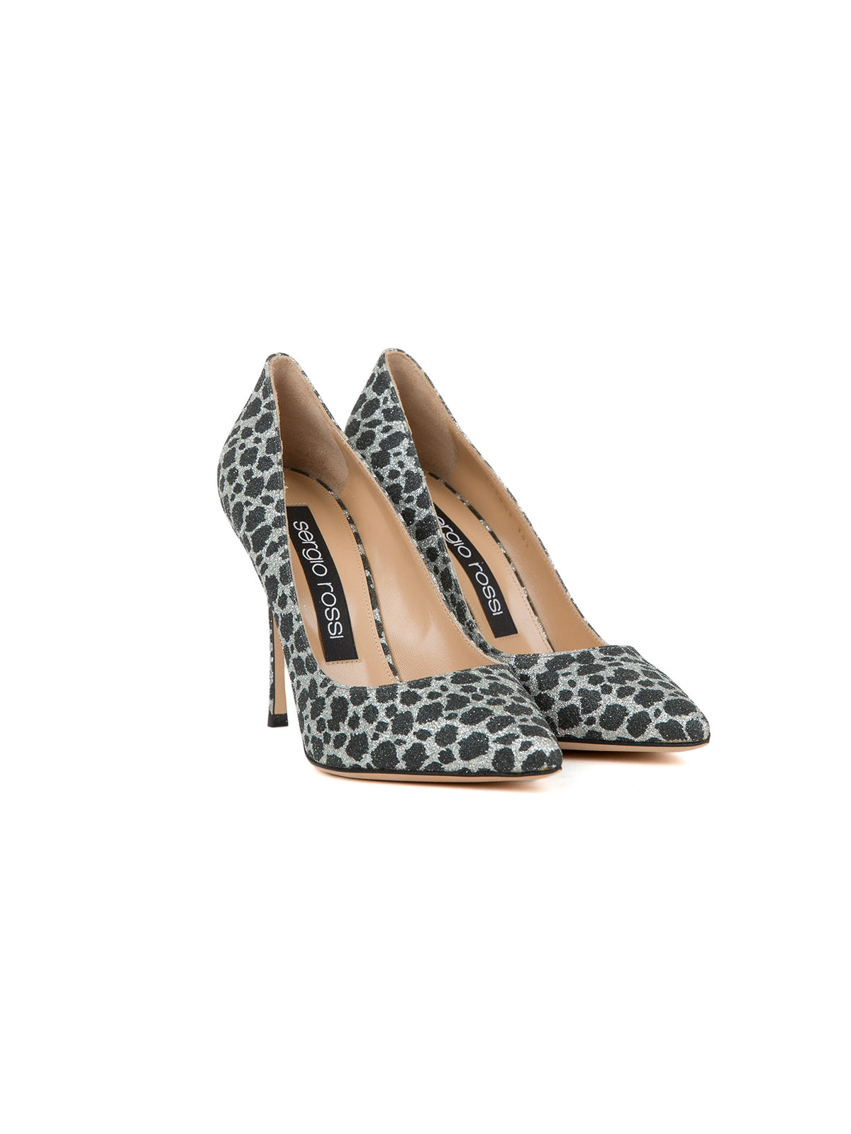 Escarpins à talons 80 motif léopard - Argento & Nero