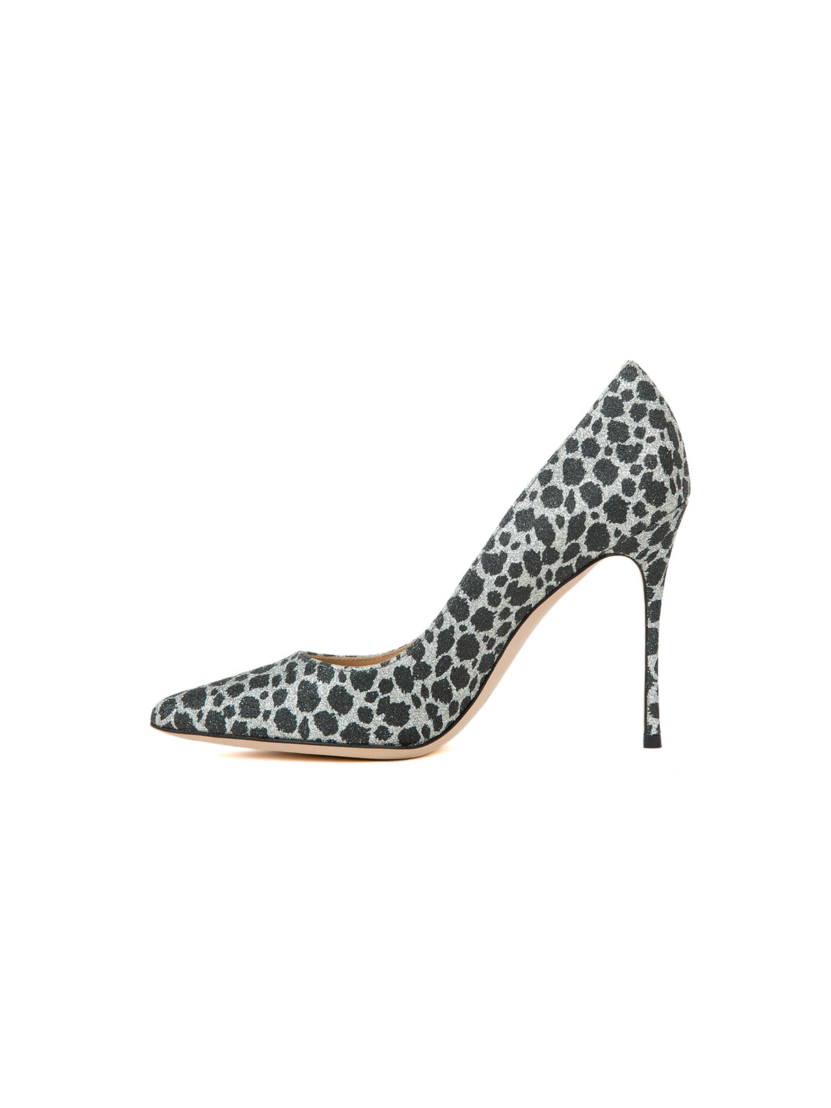 Escarpins à talons 80 motif léopard - Argento & Nero