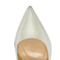 Escarpins Godiva 90 en soie - Champagne