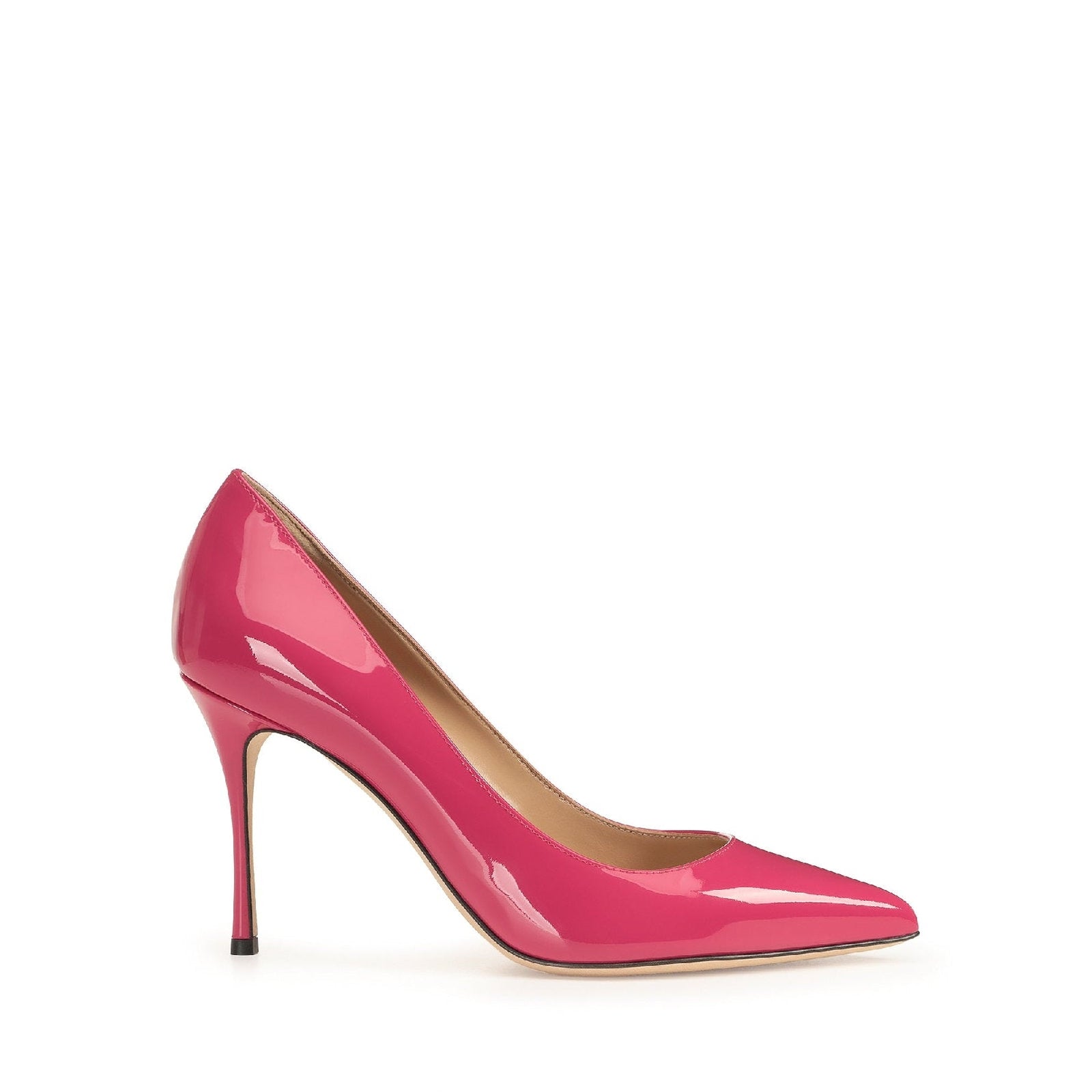 Escarpins Godiva 90 en cuir verni - Indian Pink