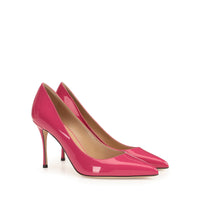 Escarpins Godiva 90 en cuir verni - Indian Pink