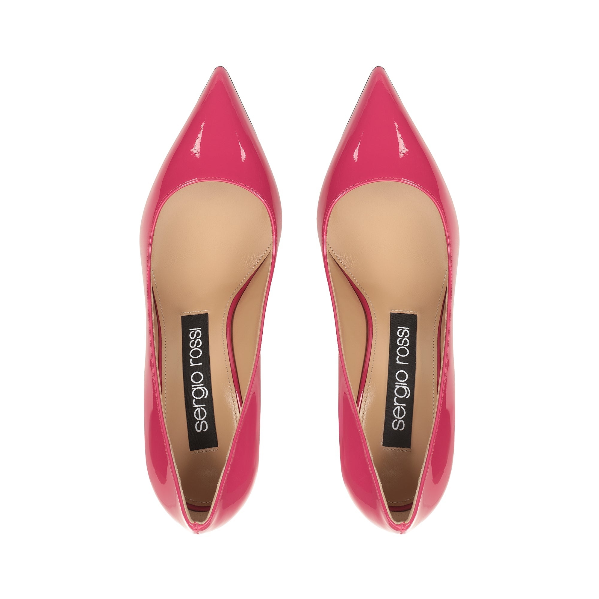 Escarpins Godiva 90 en cuir verni - Indian Pink