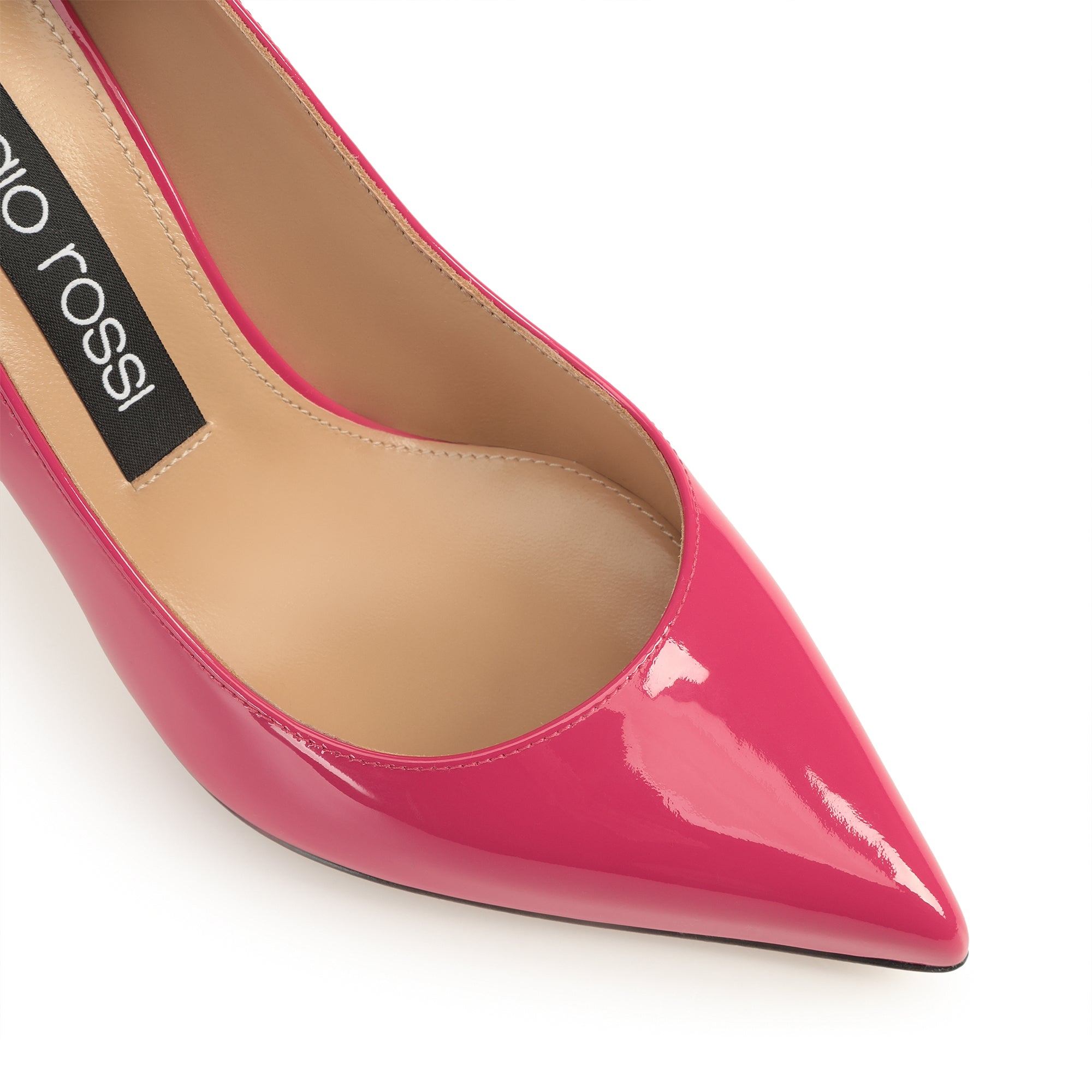Escarpins Godiva 90 en cuir verni - Indian Pink