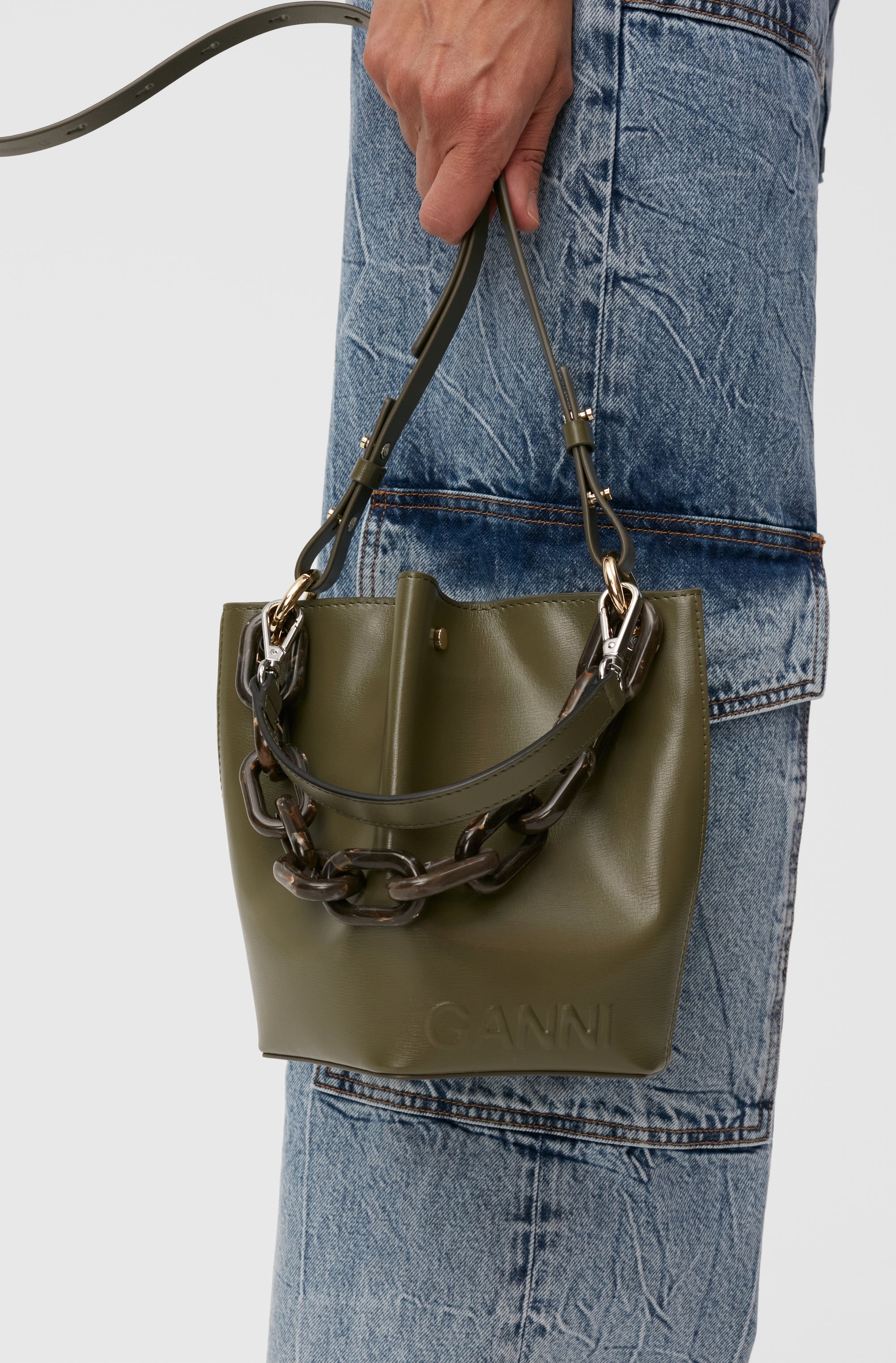 Sac seau Diamant en cuir - Kalamata