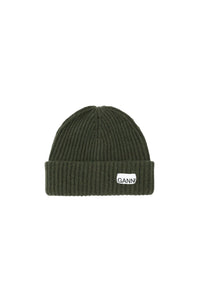 Bonnet structuré à côtes en laine - Kalamata