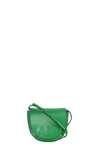 Sacoche nano à logo en cuir - Kelly Green