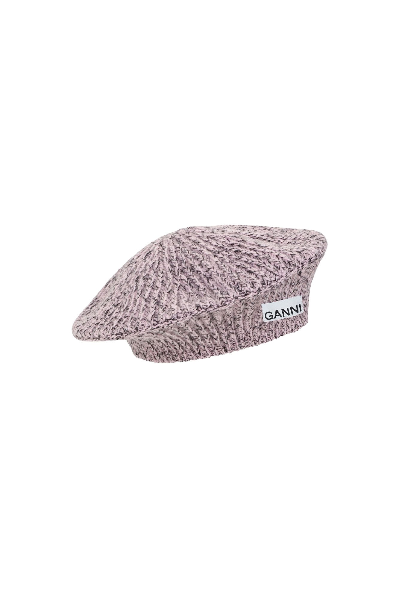 Béret côtelé en laine - Lilac Sachet