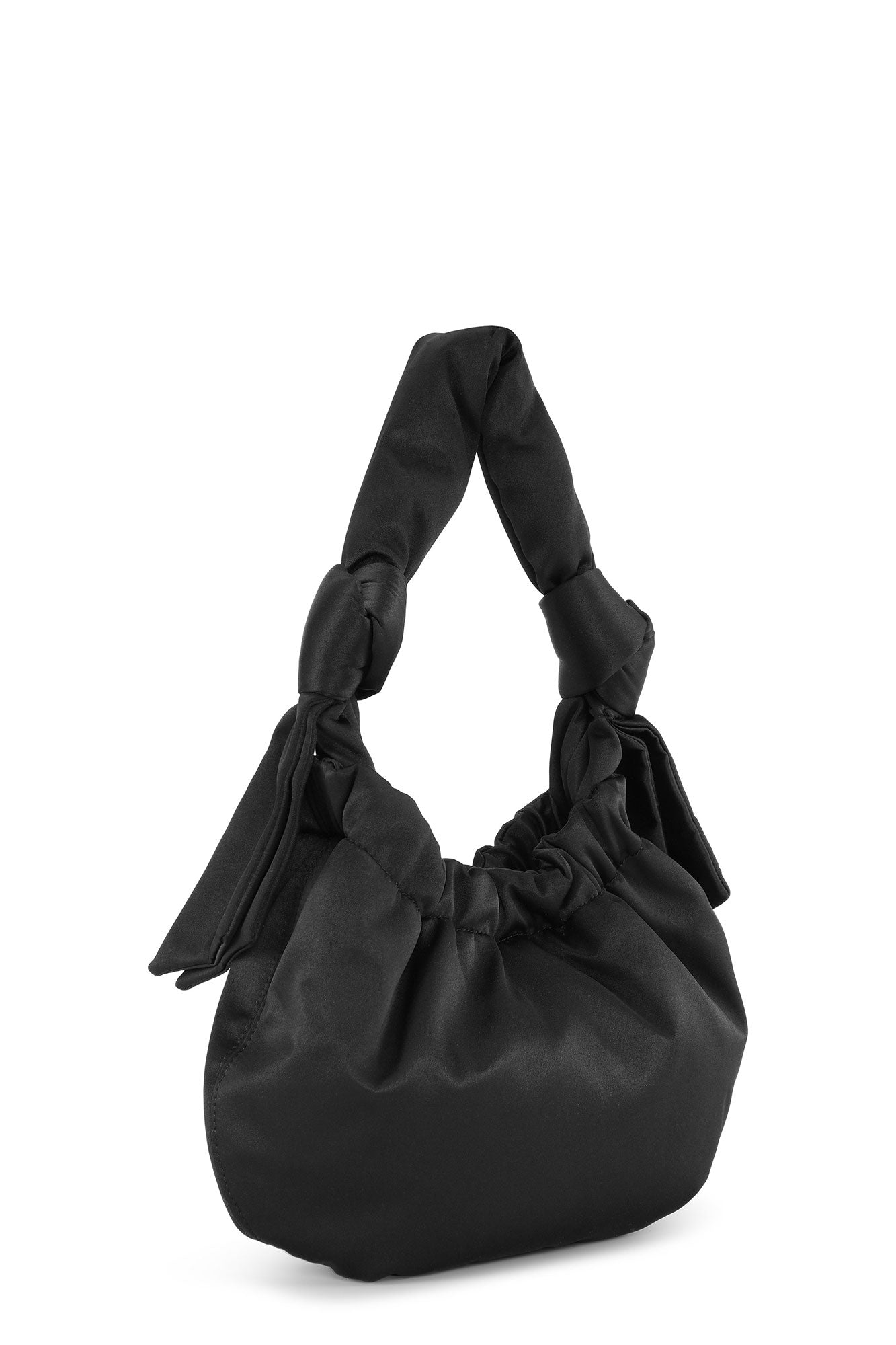 Petit sac Hobo satiné - Black
