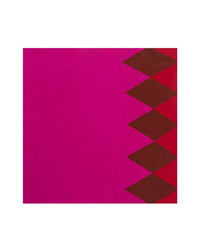 Diamond silk square - Fuchsia